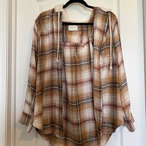 Hooded flannel
